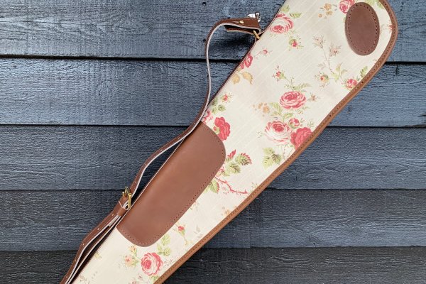Floral Linen & Leather Creme Gunslip - Afbeelding 4