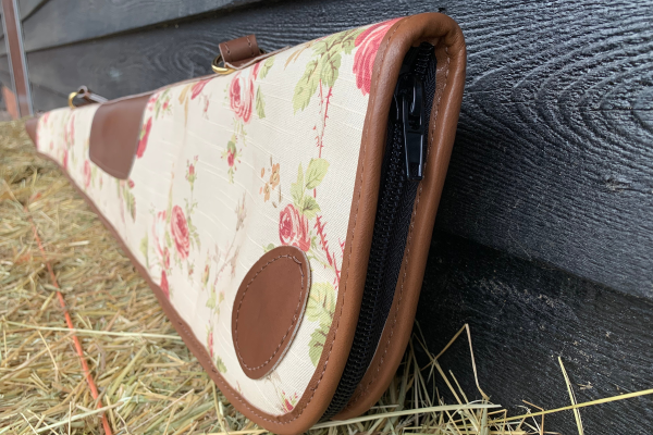 Floral Linen & Leather Creme Gunslip - Afbeelding 8