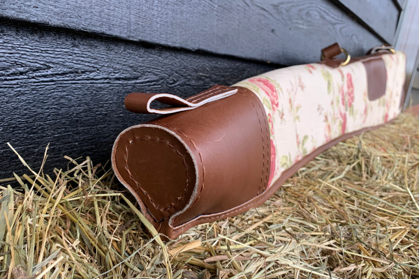 Floral Linen & Leather Creme Gunslip - Afbeelding 10