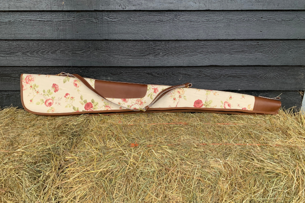 Floral Linen & Leather Creme Gunslip - Afbeelding 11