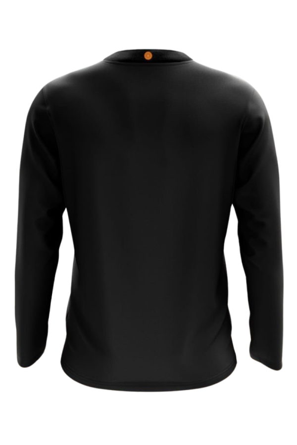 Midlayer Men 1/4 zip Longsleeve Zwart - Afbeelding 3