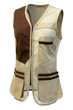 Shellmaster Lightweight Vest Lady RH - Cream & Brown Suede